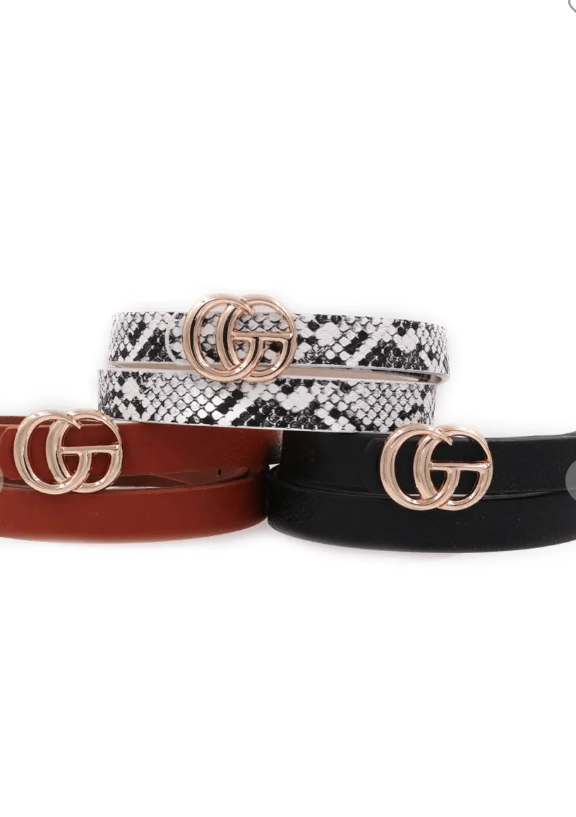 3 Pack Fashion Belts