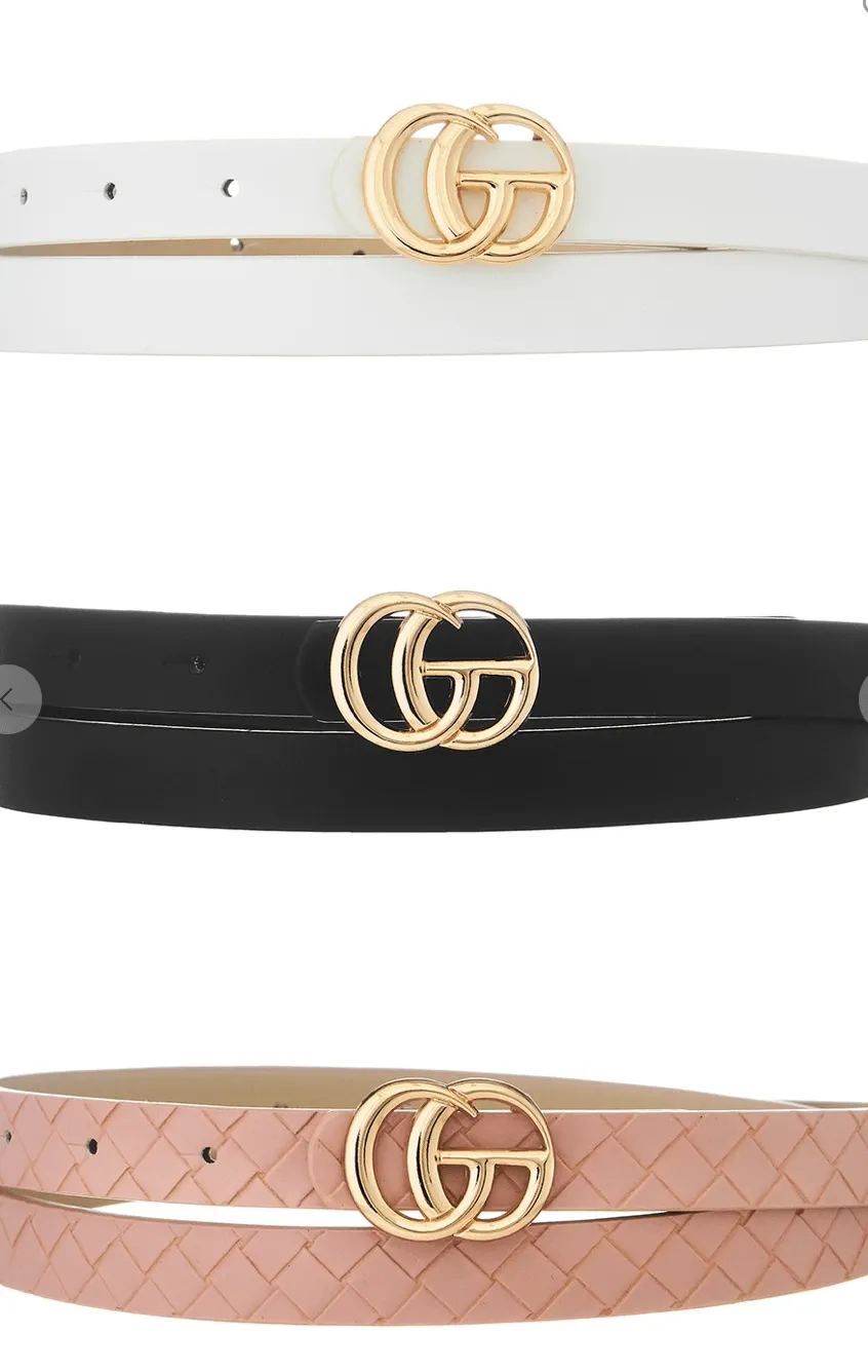 3 Pack Fashion Belts