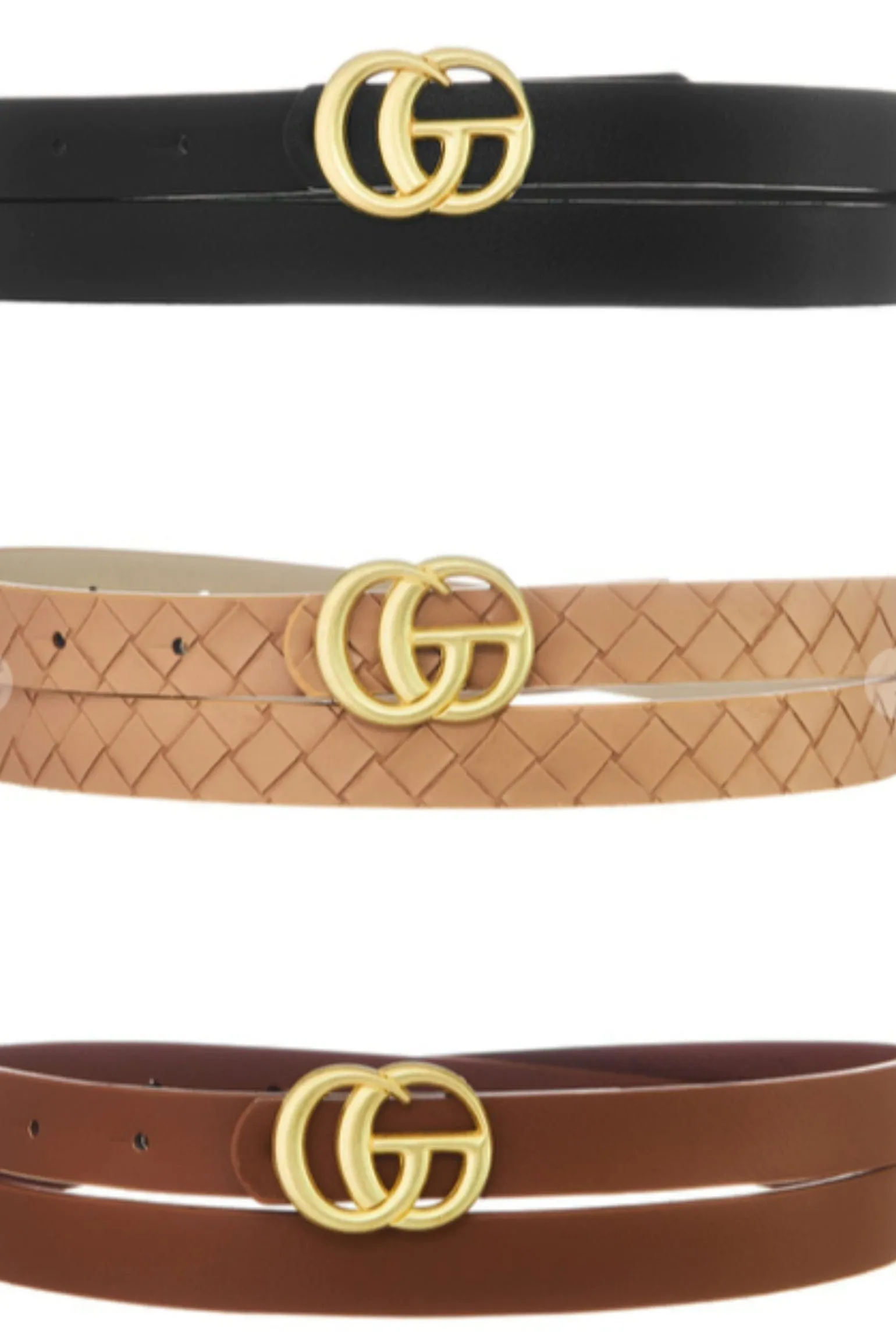 3 Pack Fashion Belts