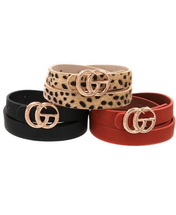 3 Pack Fashion Belts