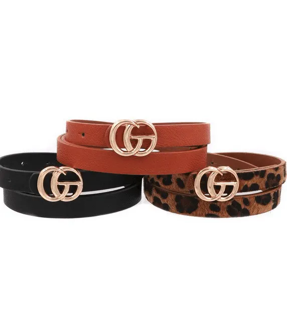 3 Pack Fashion Belts