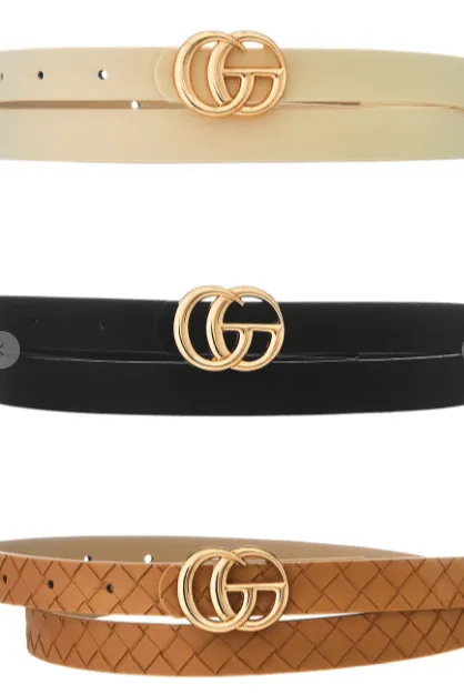 3 Pack Fashion Belts