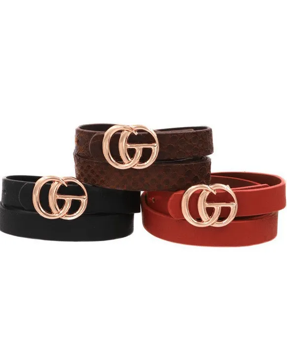 3 Pack Fashion Belts
