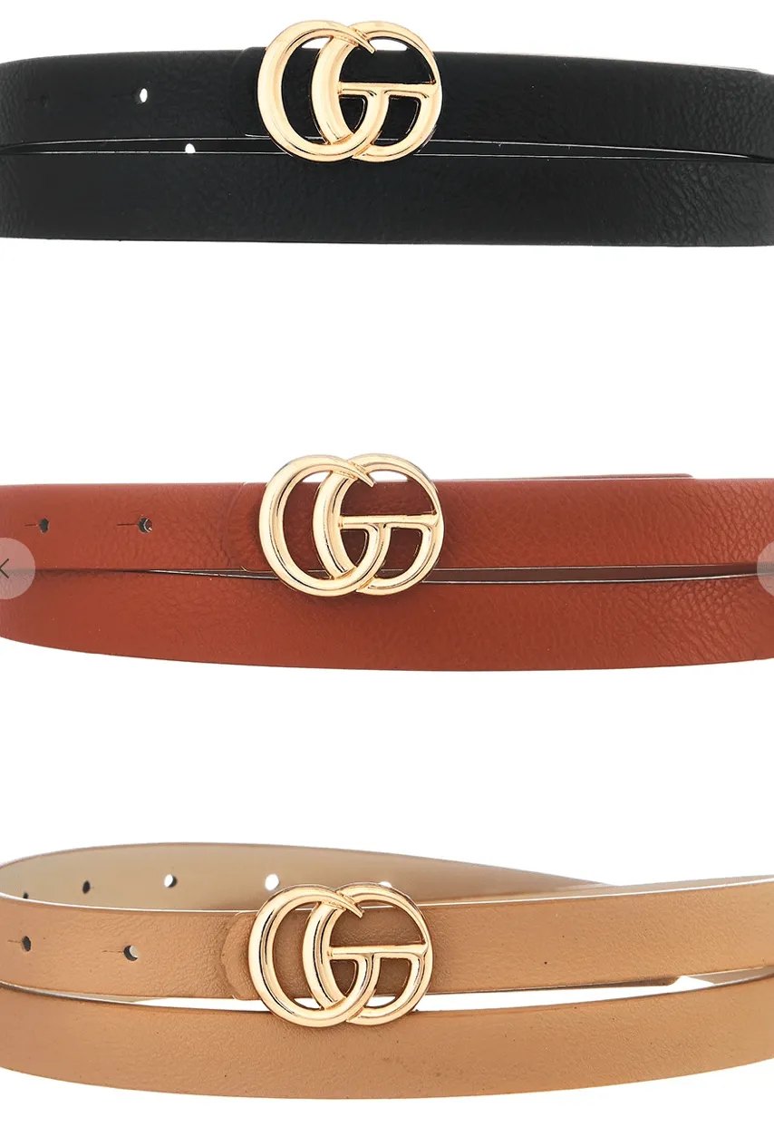 3 Pack Fashion Belts