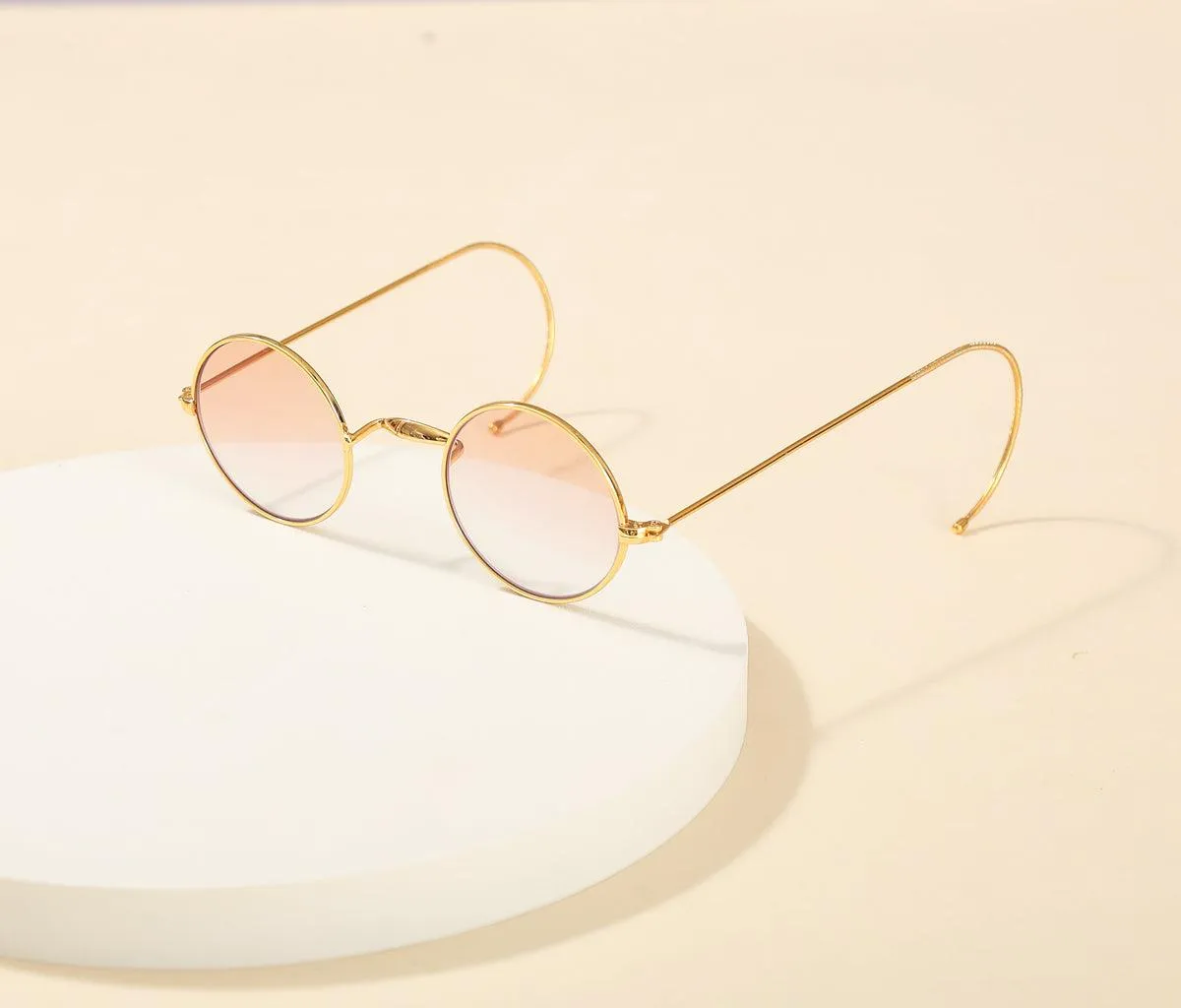 39mm Round Wire Rim Gradient Tint Sun Readers A0039