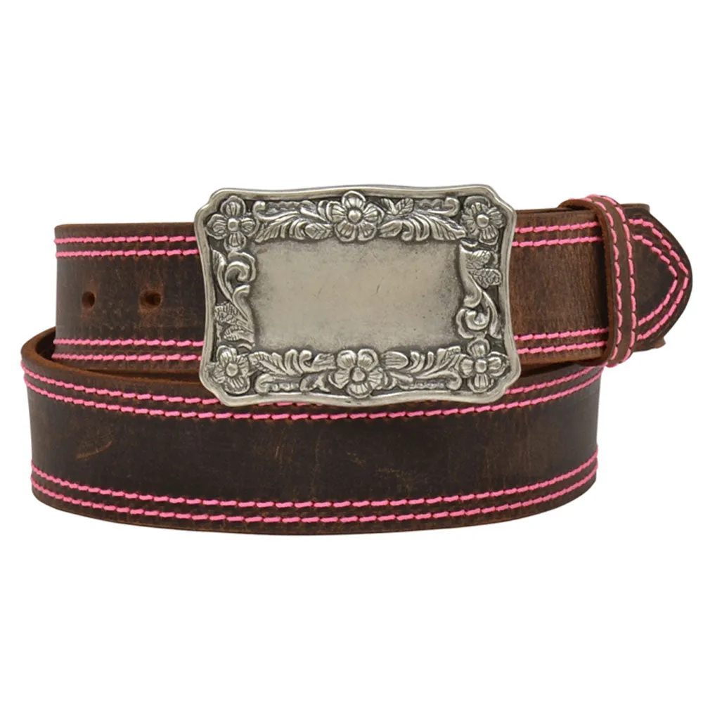 A1199 Angel Ranch Ladies' 1 1/2" Brown Western Fashion Belt