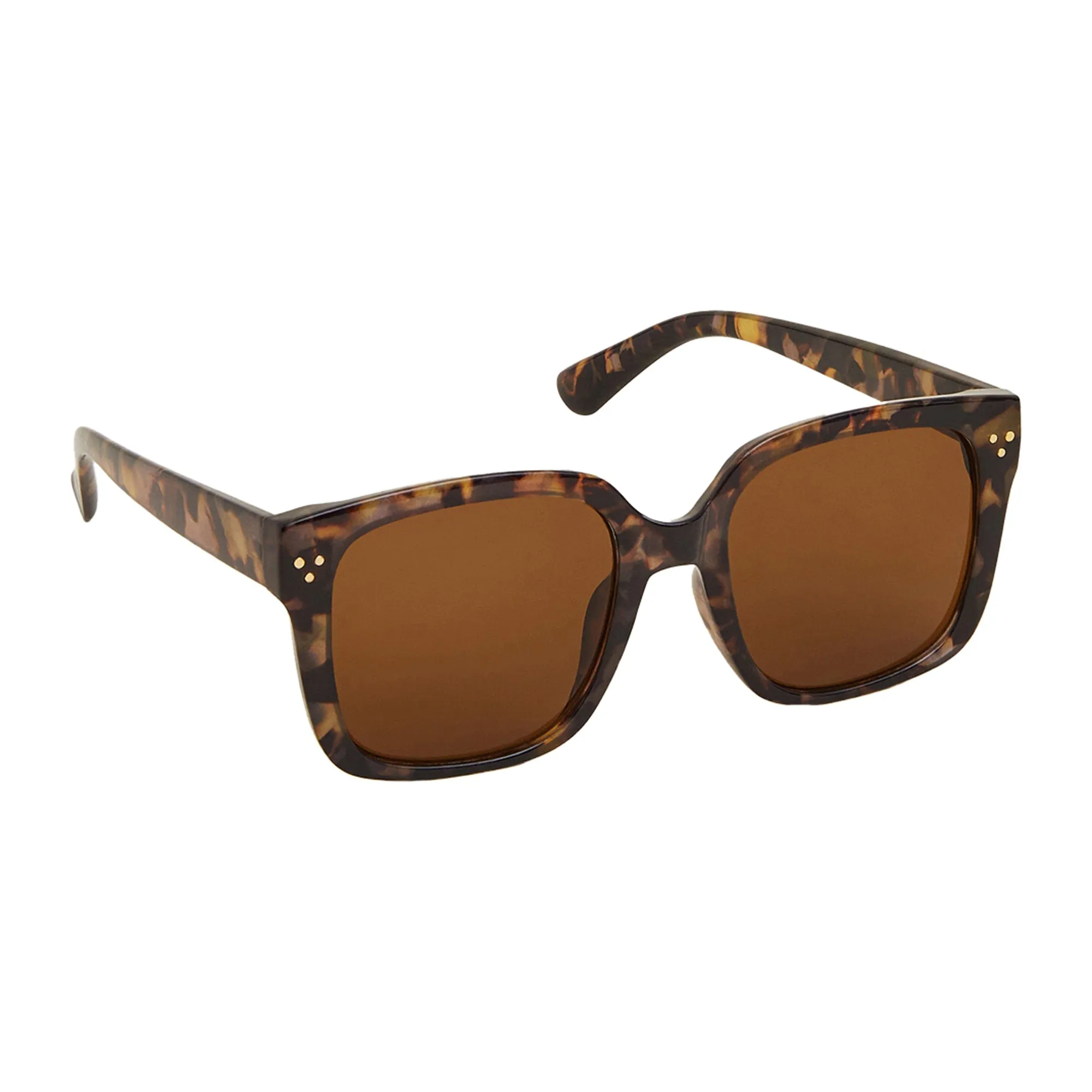 Accessorize London Women's Oversized Tort Square Sunglasses