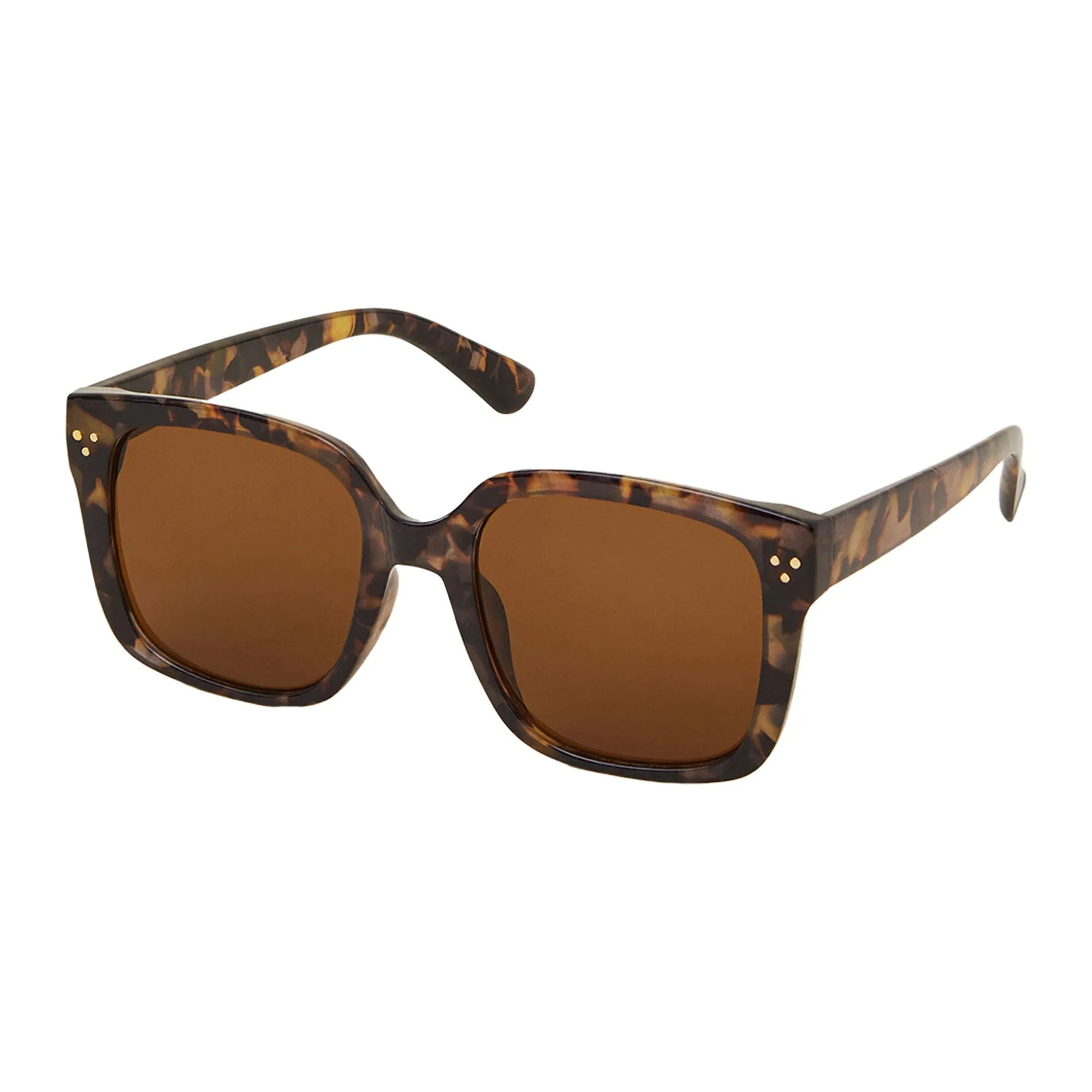 Accessorize London Women's Oversized Tort Square Sunglasses