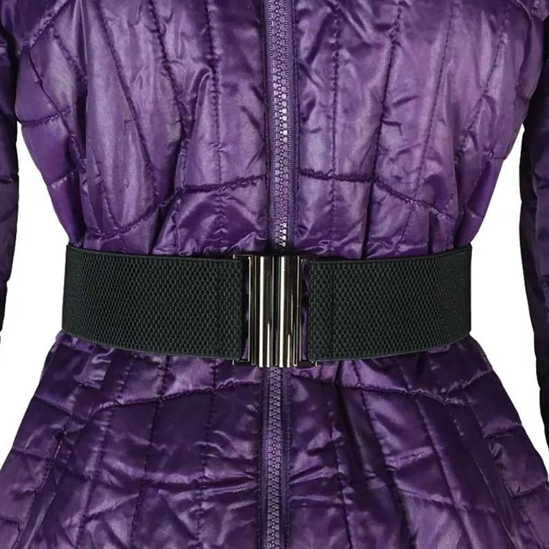 Aubrey Metal Buckle Elastic Belt