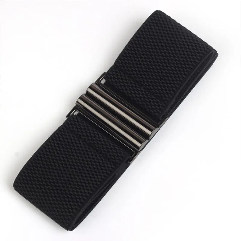 Aubrey Metal Buckle Elastic Belt
