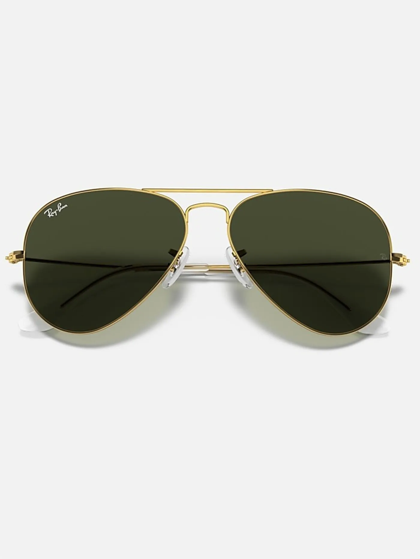 Aviator Large Metal Gold/Green Classic G-15 Sunglasses
