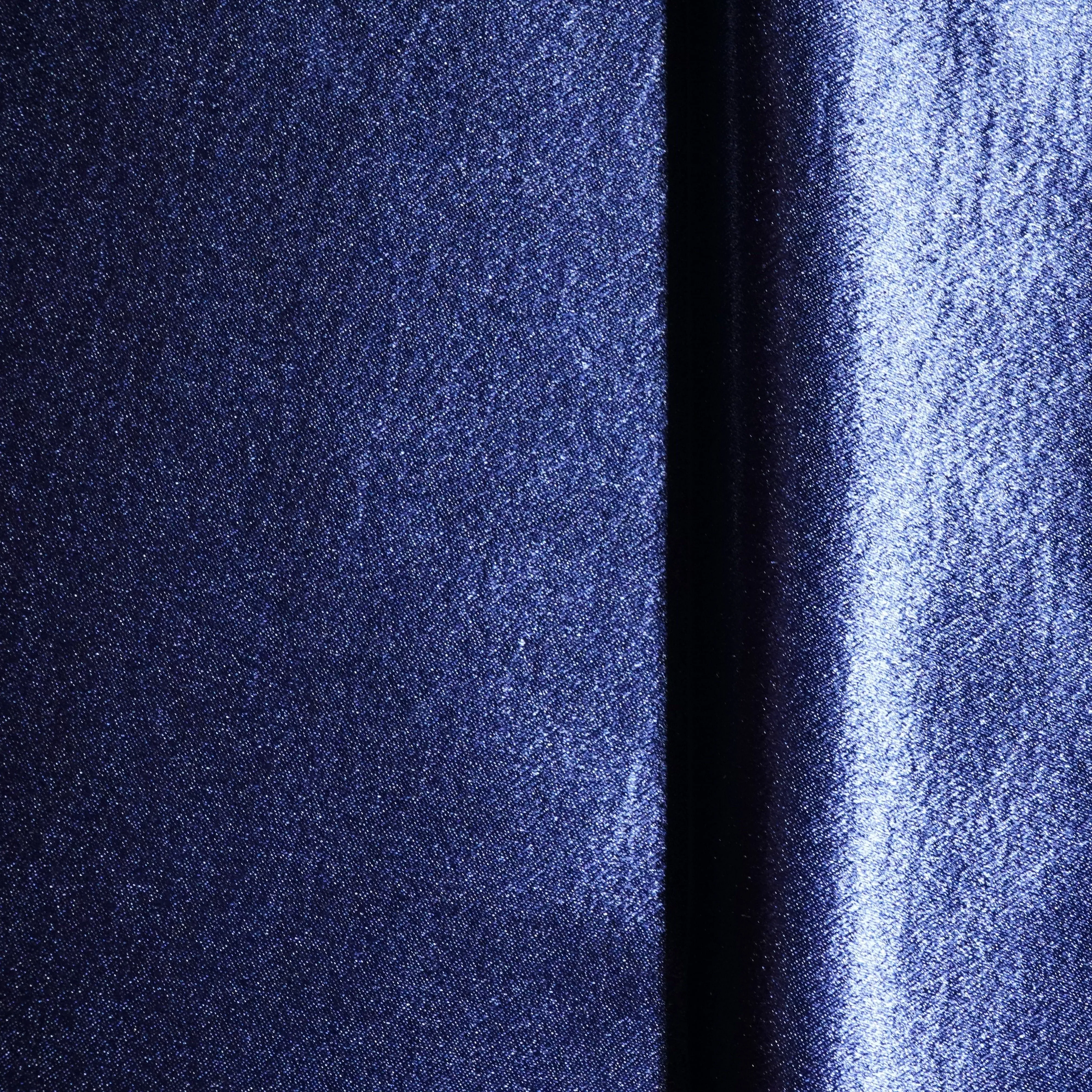 Blue Solid Soft Satin Fabric 21906