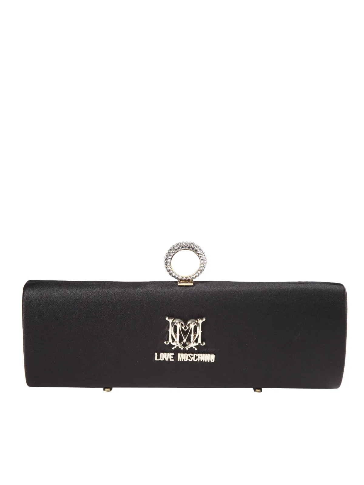 Borsa Satin Nero Clutch