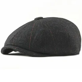 Cardiff Striped Newsboy Cap