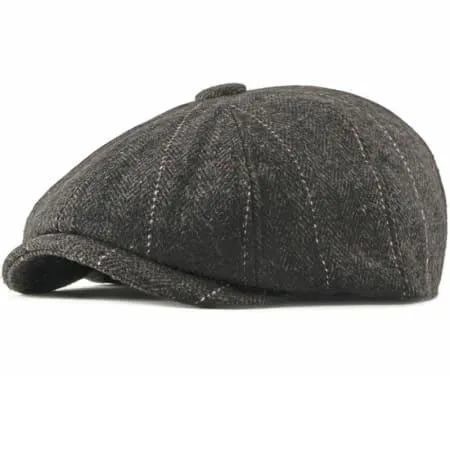 Cardiff Striped Newsboy Cap
