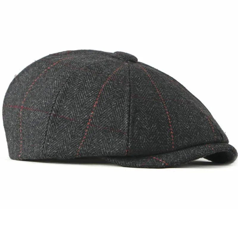 Cardiff Striped Newsboy Cap