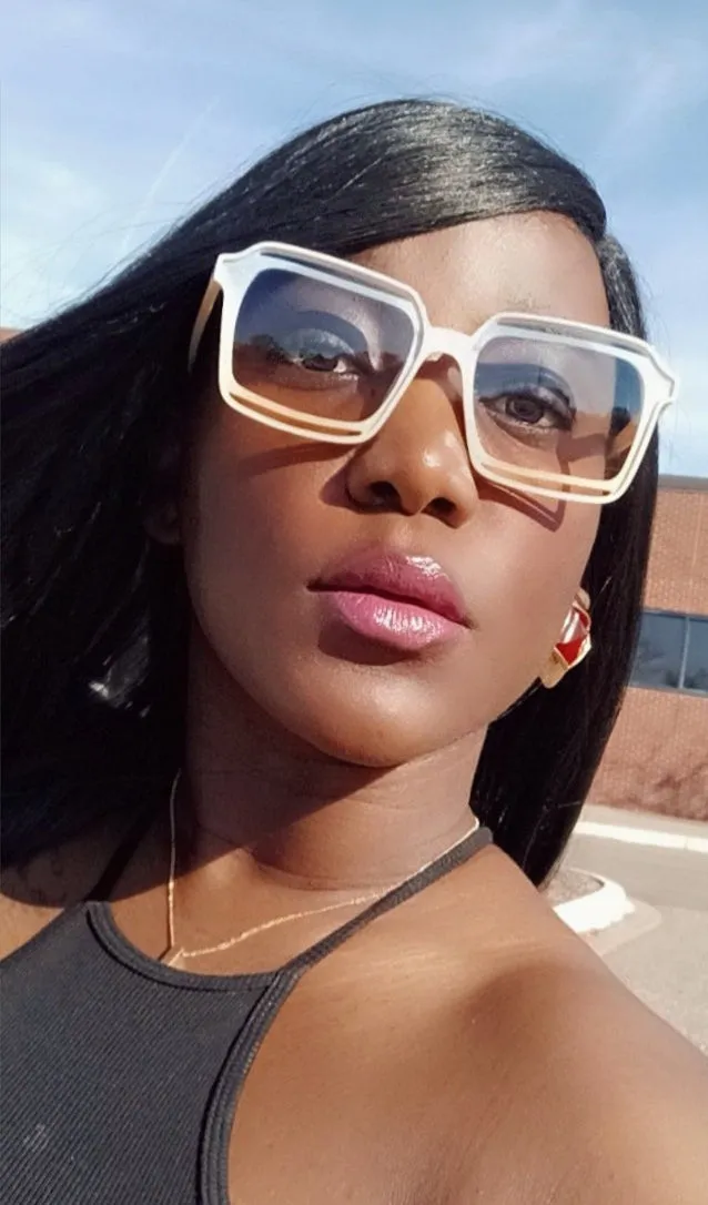 Chic Oversized Sunglasses for Women Men Big Flat Top Fashion-GIO