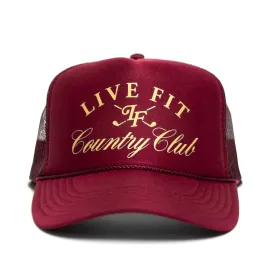 Country Club Foam Trucker - Burgundy
