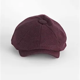 Damson Wine Wool Gatsby Cap