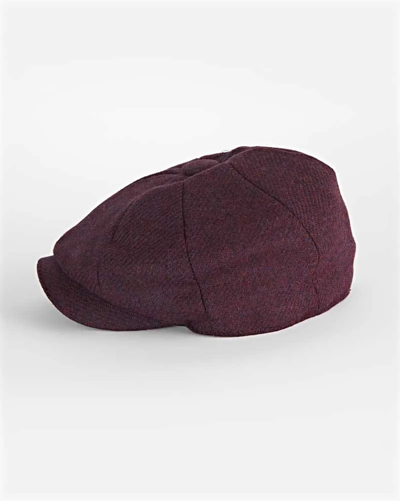 Damson Wine Wool Gatsby Cap