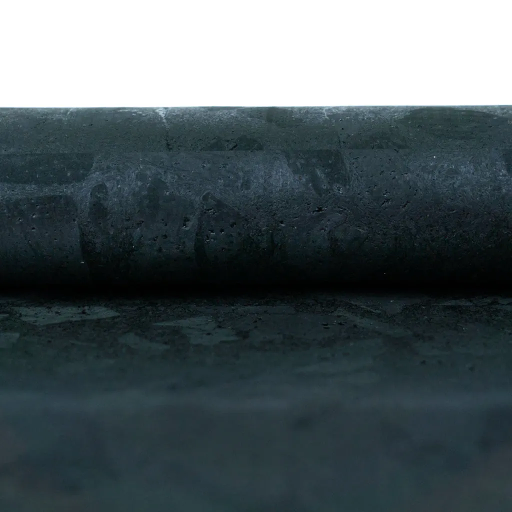 Deep Charcoal Black Cork Fabric Sheet - Thickness 0.94mm COF-523
