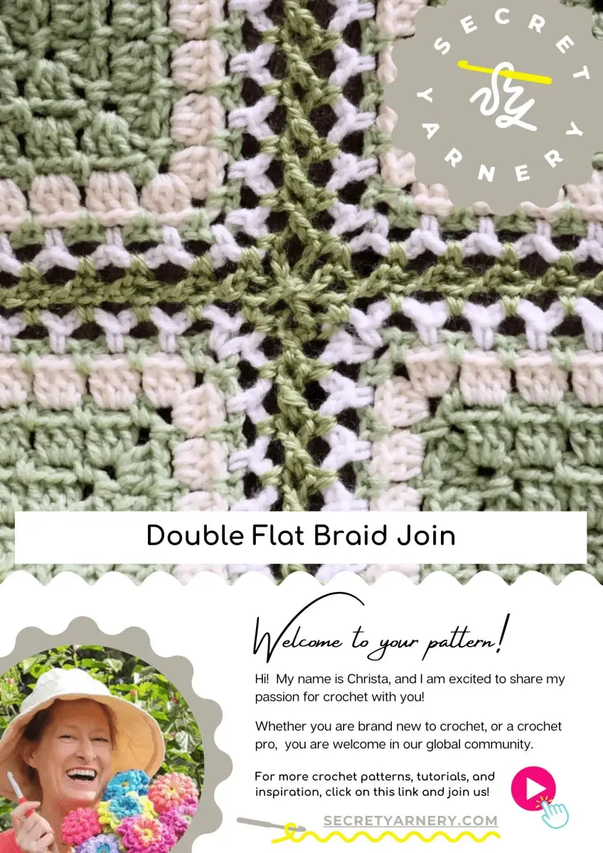 Double Flat Braid Crochet Join – Elegant Technique for a Professional Finish