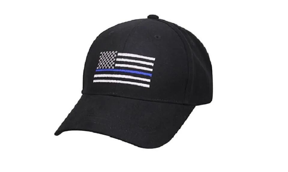 Flag Thin Blue Line Flag Low Profile Tactical Hats