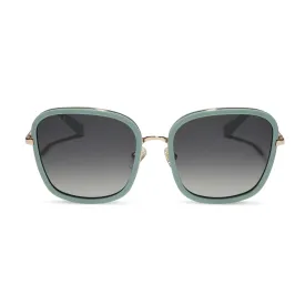 GENEVIVE - STEEL TEAL   GREY GRADIENT SUNGLASSES