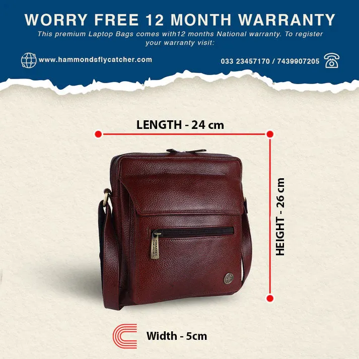 Genuine Leather Messenger Sling Bag For Men With 1 Year Warranty