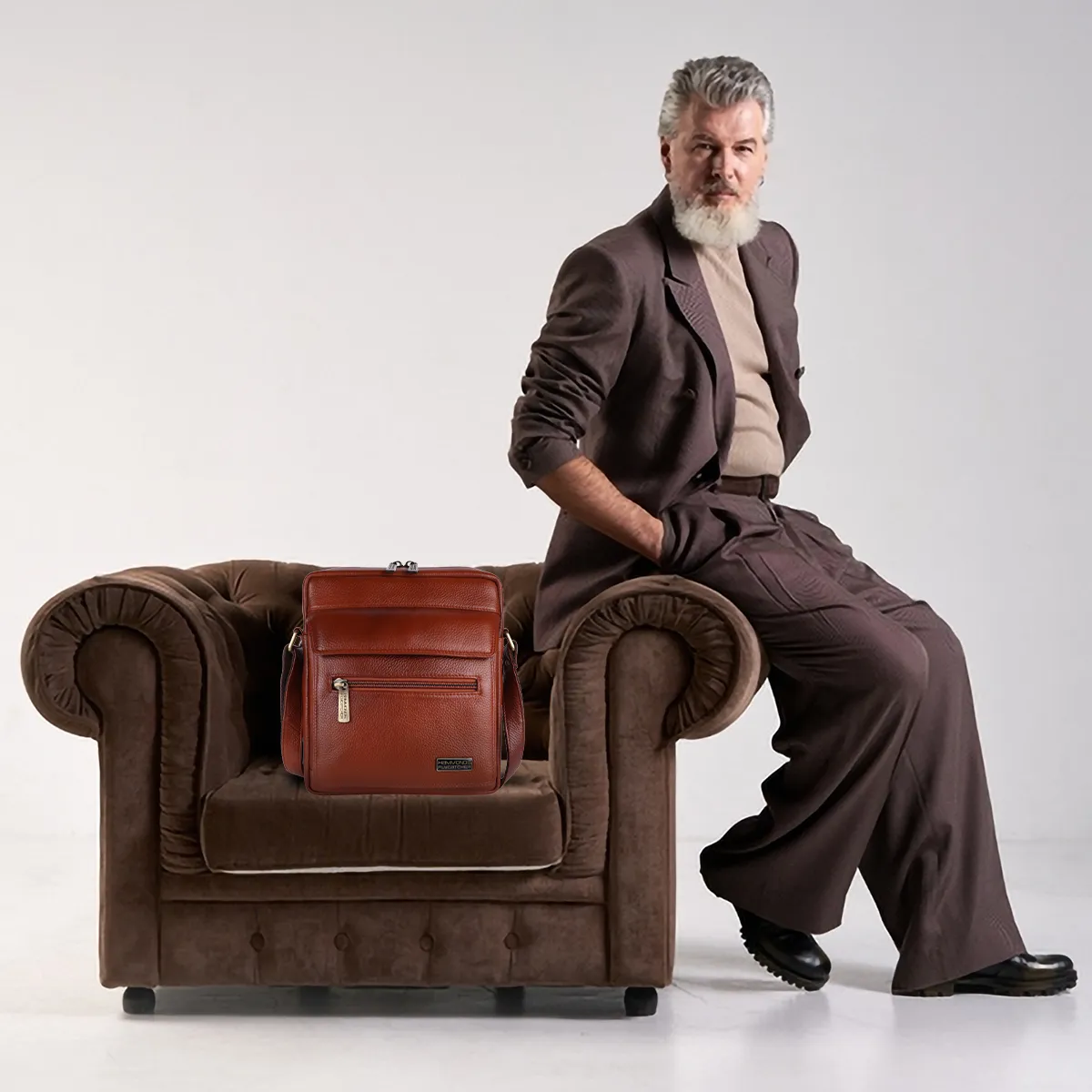 Genuine Leather Messenger Sling Bag For Men With 1 Year Warranty