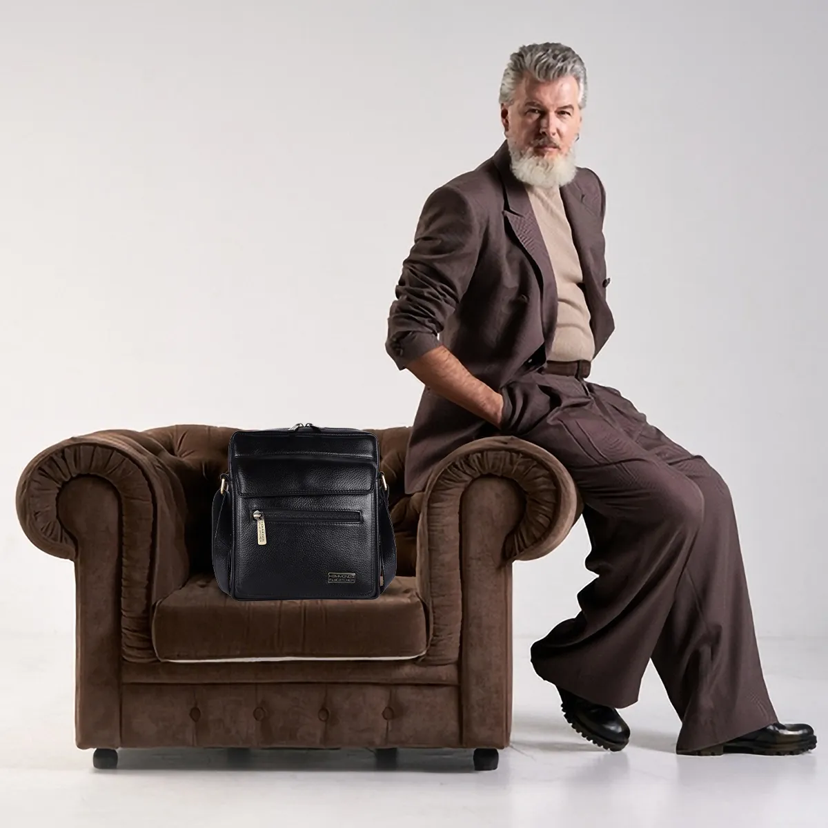Genuine Leather Messenger Sling Bag For Men With 1 Year Warranty