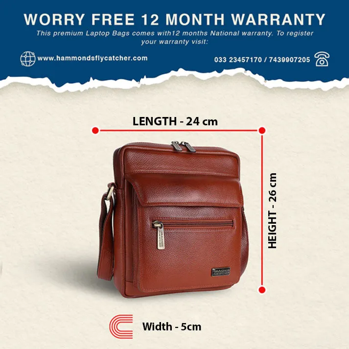 Genuine Leather Messenger Sling Bag For Men With 1 Year Warranty
