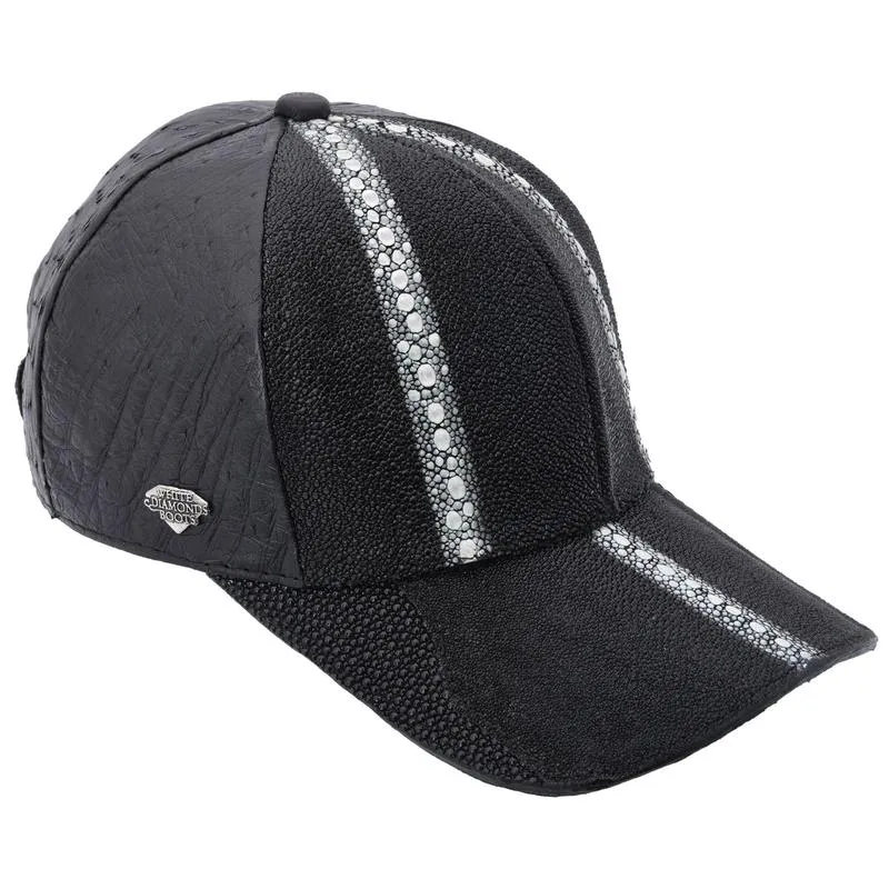 Gorra Original  Piel Mantarraya Negro