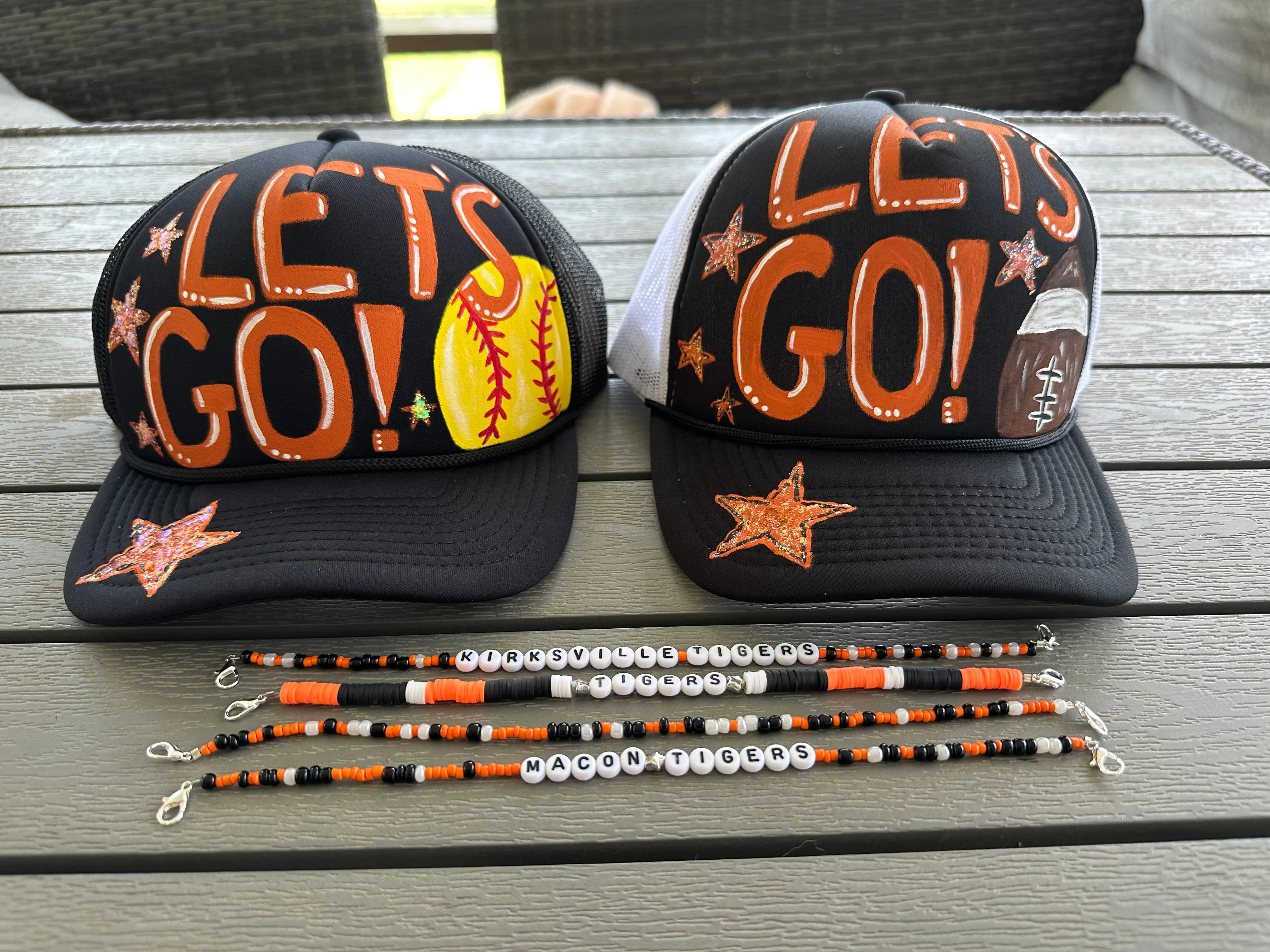 Hand Painted LET’S GO Trucker - Custom Order
