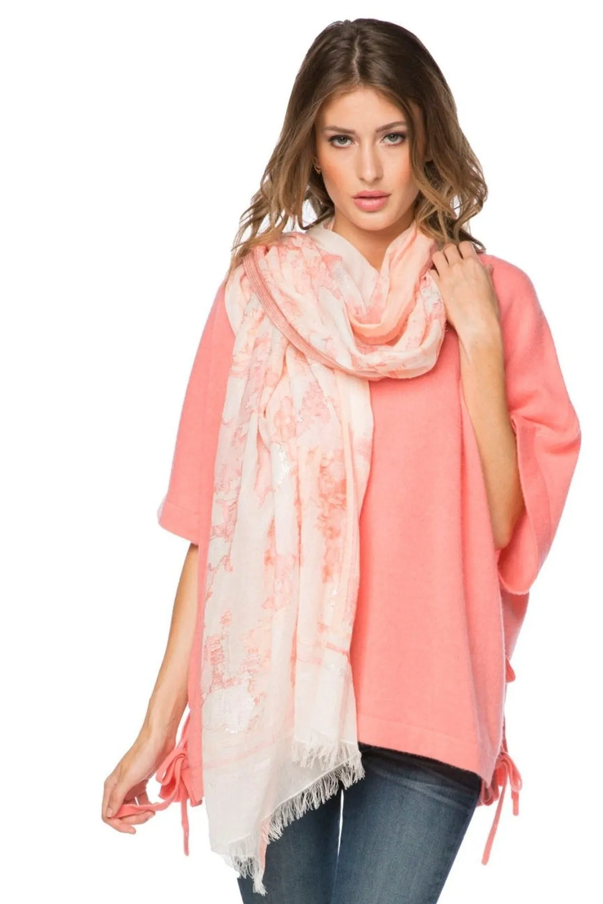 Happy High Hand Loomed Textured Fabric Scarf Wrap