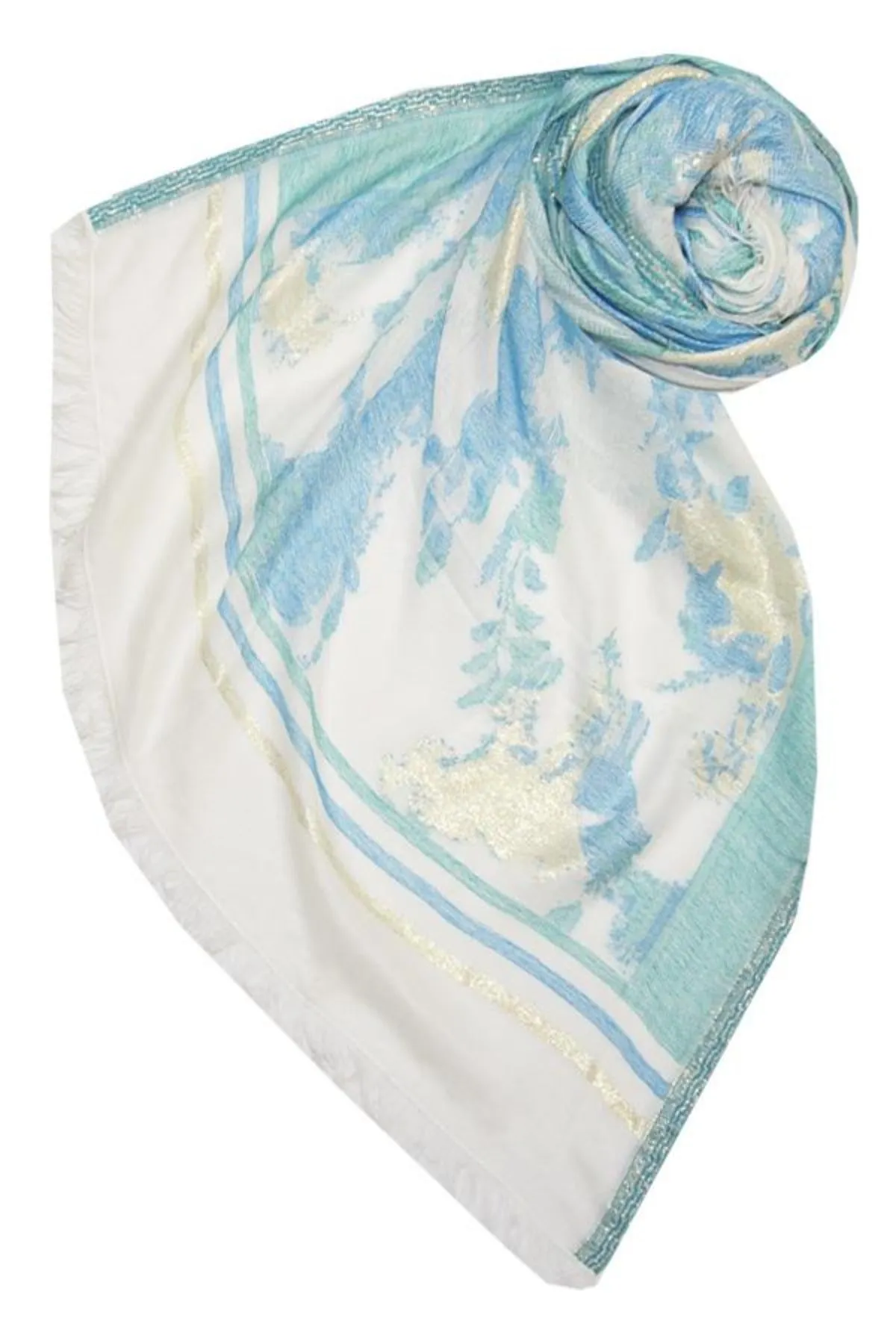 Happy High Hand Loomed Textured Fabric Scarf Wrap
