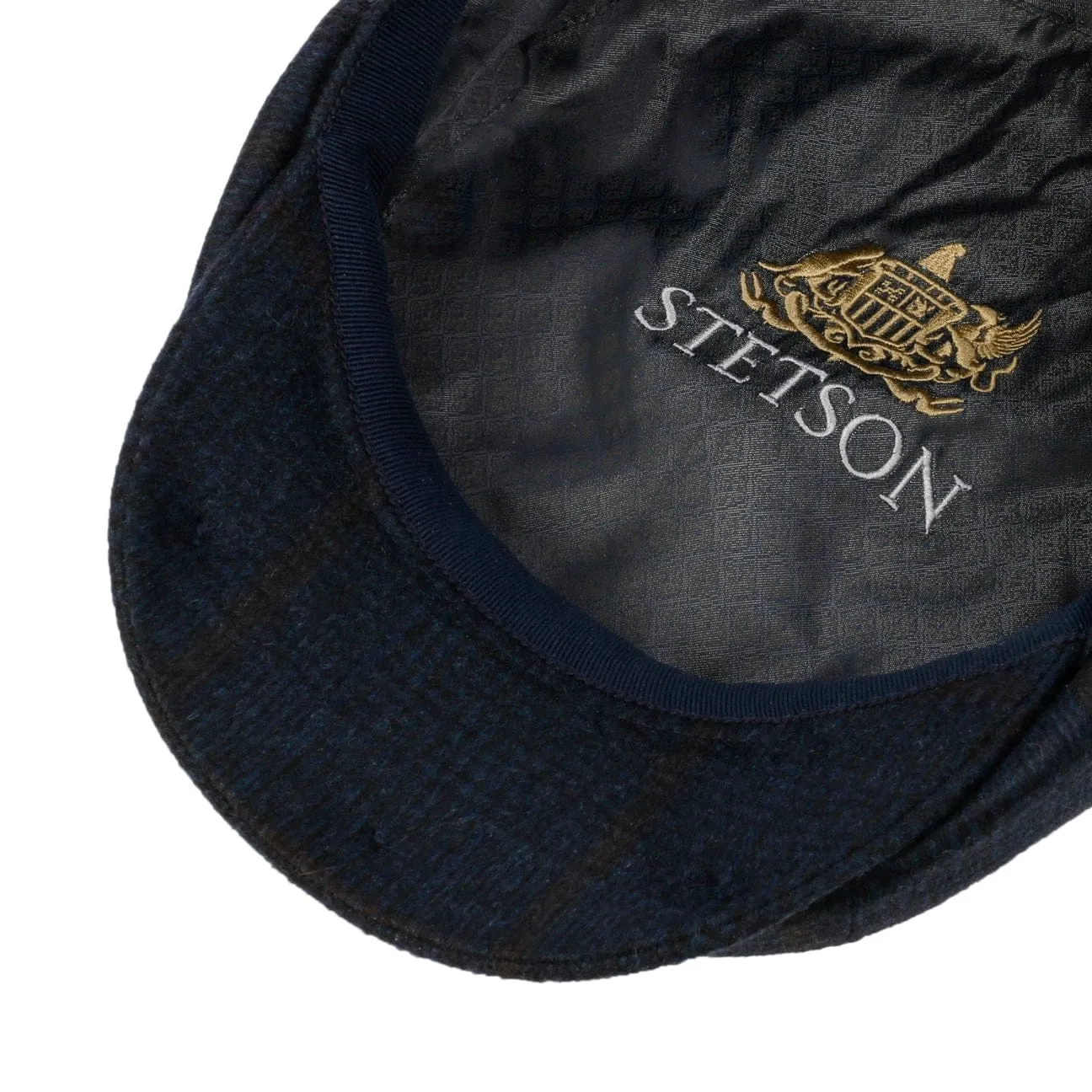 Hatteras Cashmere Check Newsboy by Stetson