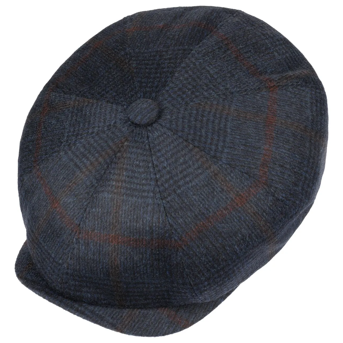 Hatteras Cashmere Check Newsboy by Stetson
