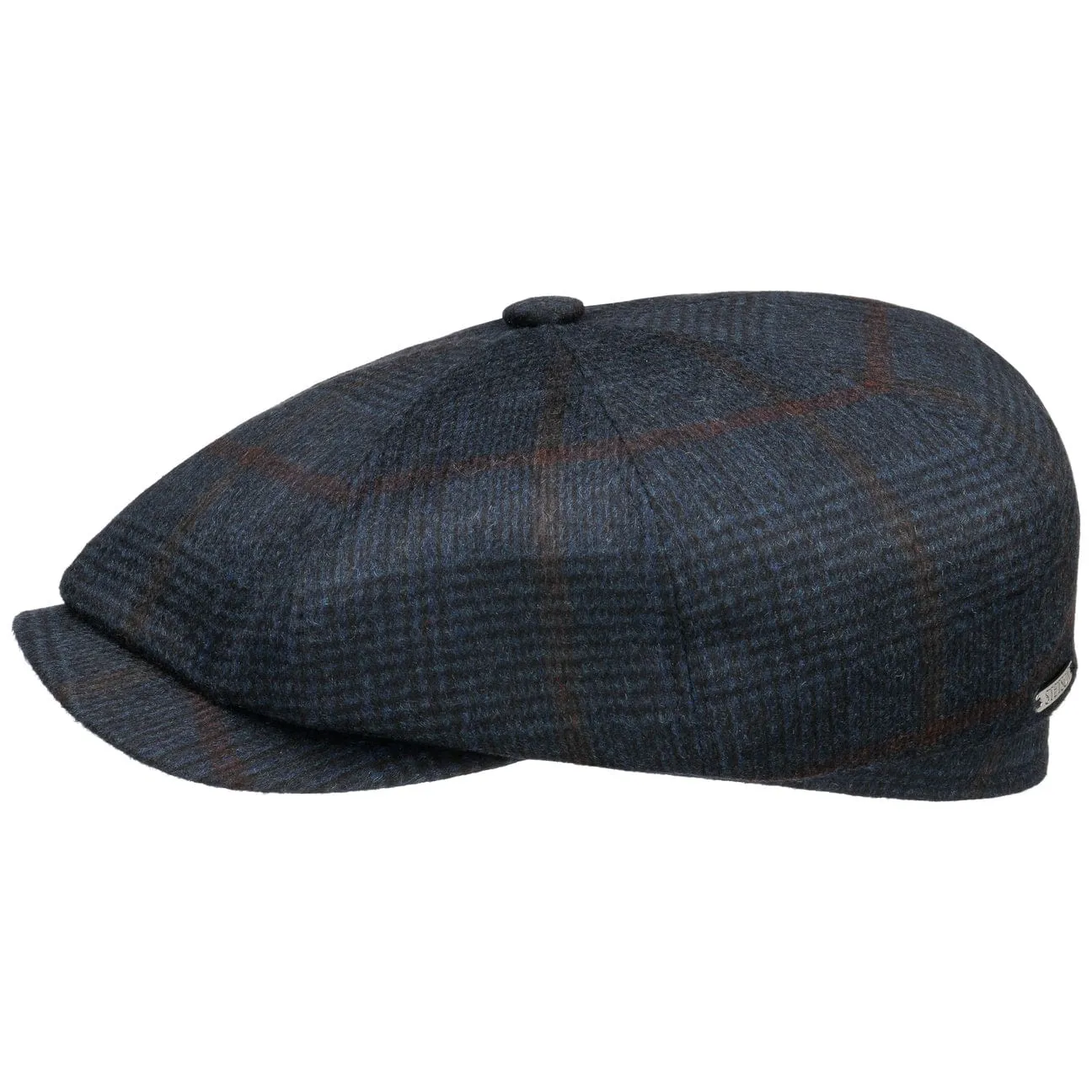 Hatteras Cashmere Check Newsboy by Stetson