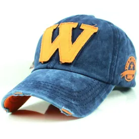 Hip-pop Caps Cotton Embroidery Letter W Baseball Cap Snapback Caps Sports Hat Fashion Women and Men caps