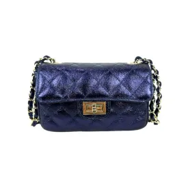 Italian Leather Quilted Handbag