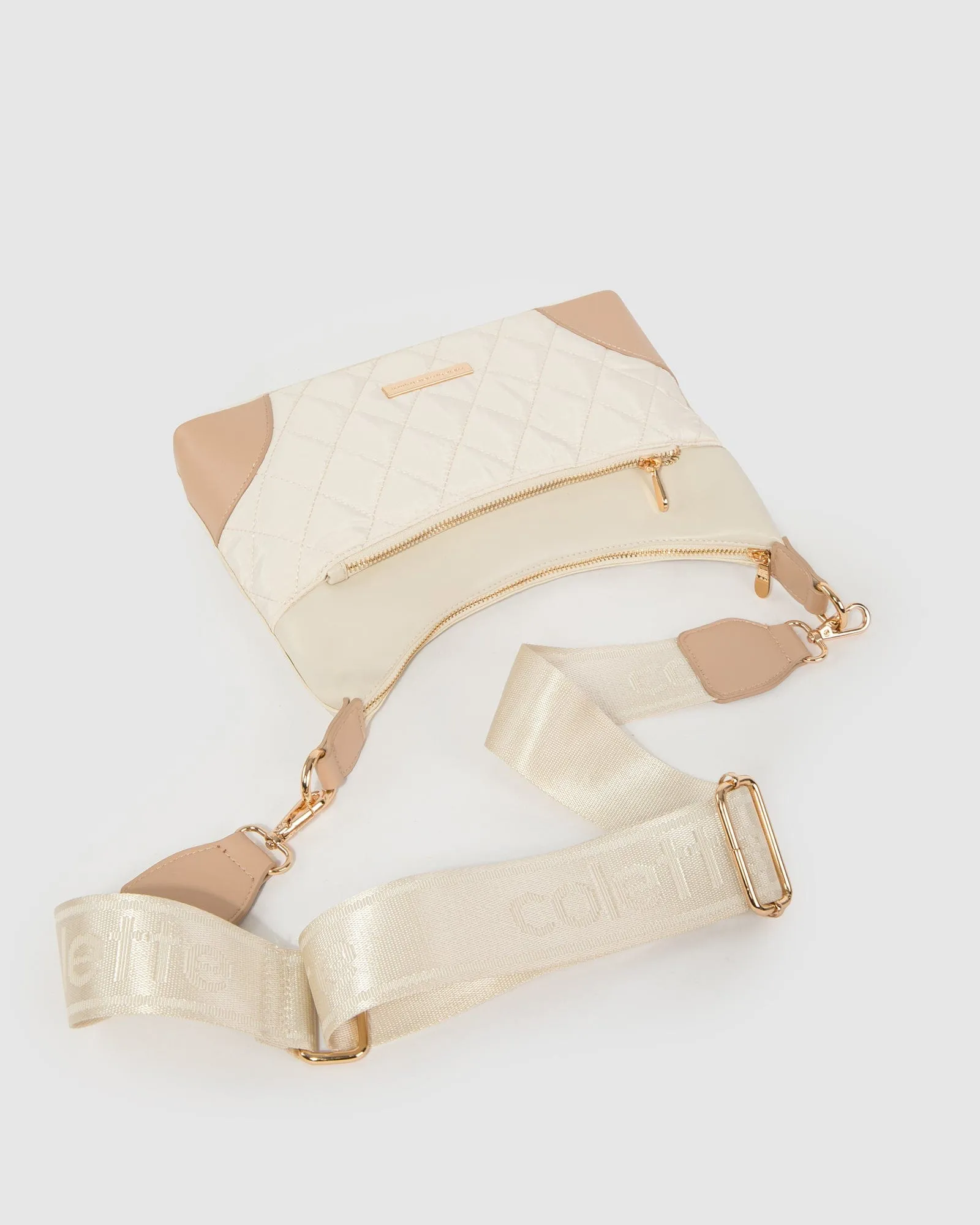 Ivory Jess Quilt Crossbody Bag