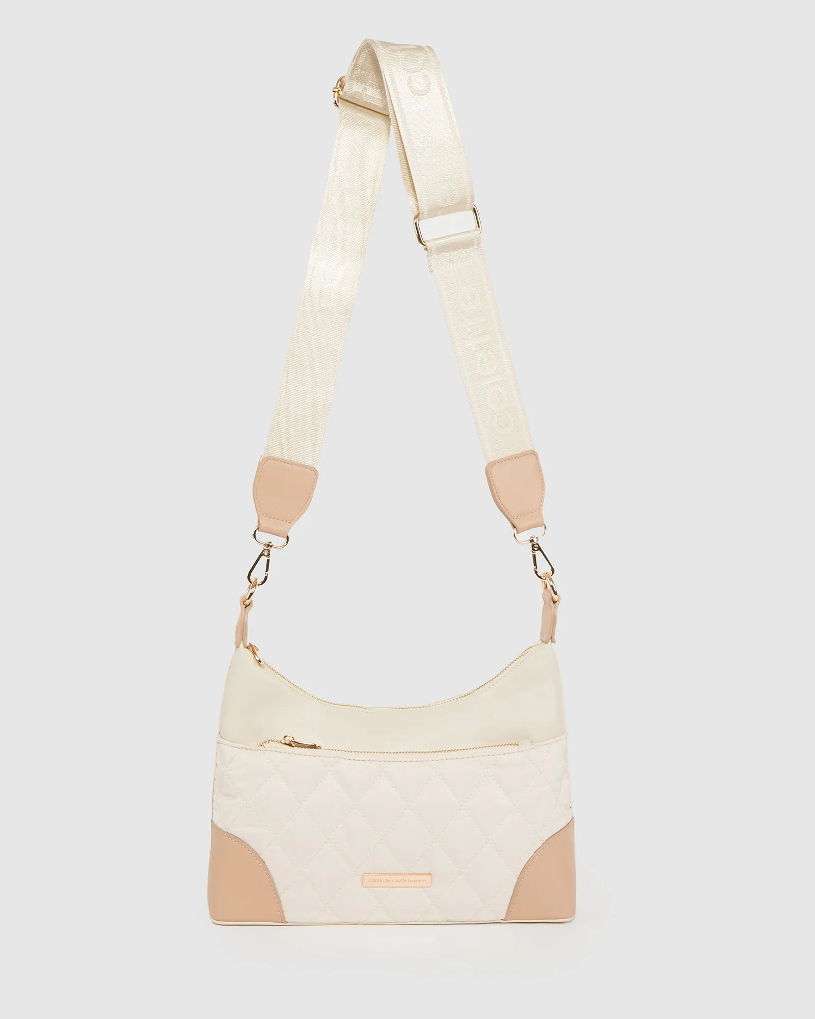 Ivory Jess Quilt Crossbody Bag