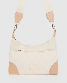 Ivory Jess Quilt Crossbody Bag