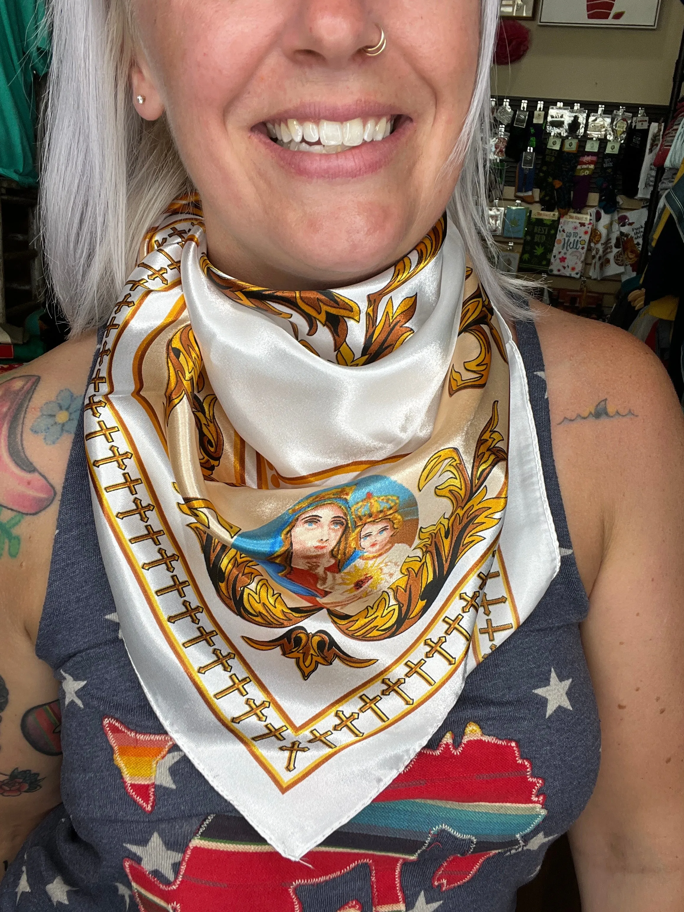 Jesus Christ Print Neckerchief [6 Colors]