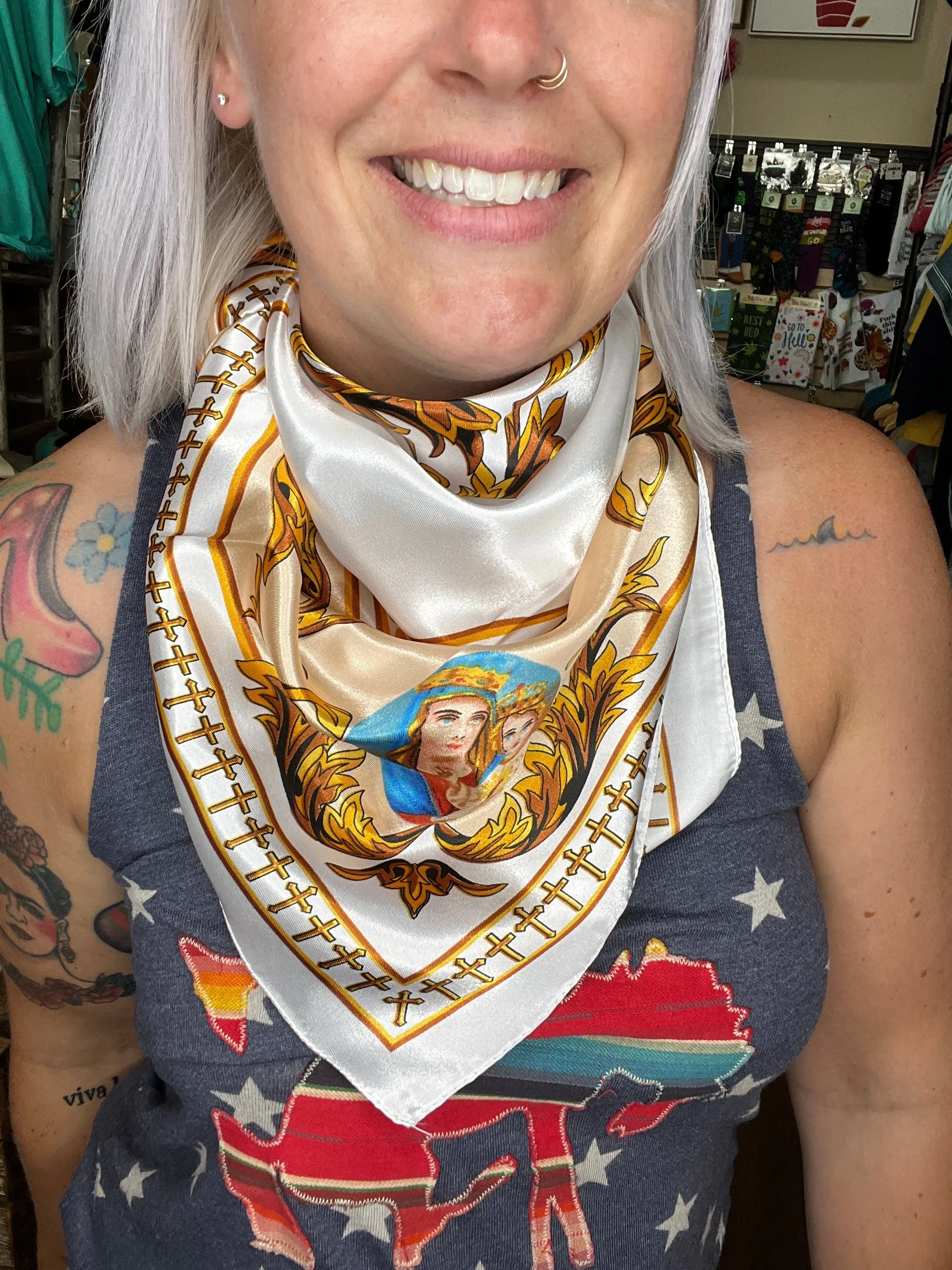 Jesus Christ Print Neckerchief [6 Colors]