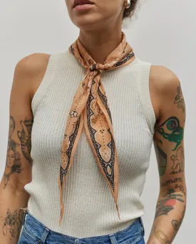 Kapital Washer Silk Neckerchief, Orange Cookie
