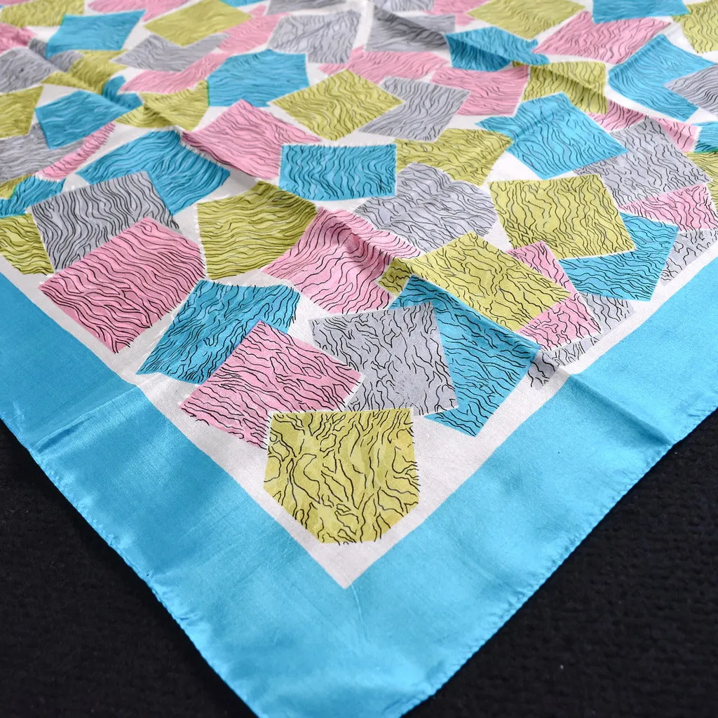 Layered Squares Vintage MCM Scarf