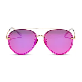 LENOX - GOLD   SUNSET MIRROR   POLARIZED SUNGLASSES