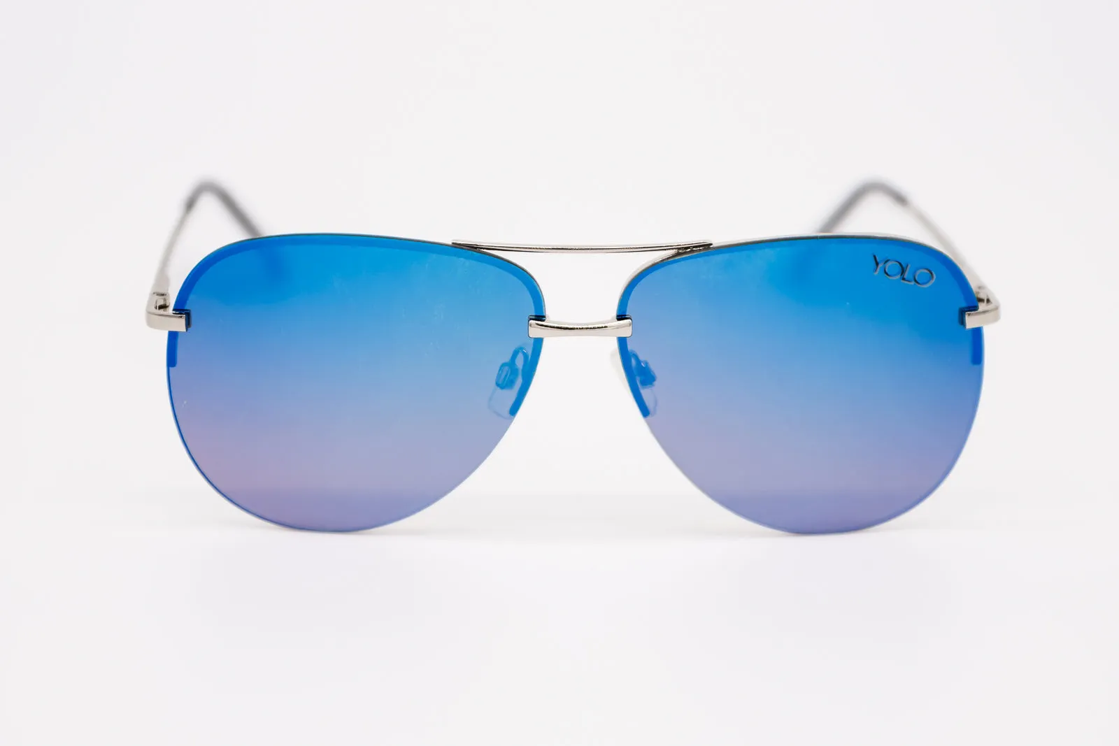 Lightweight Rimeless Fashion Aviator Metal Sunglasses